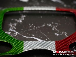Alfa Romeo Stelvio Central Console Trim - Carbon Fiber - Center Tunnel Trim - Pre '20 - Red Candy - RHD